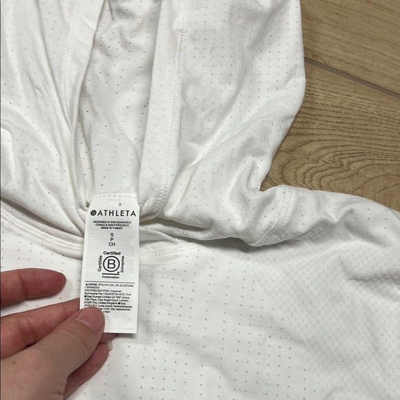 Athleta White Hoodie Sweatshirt - Picture 4 of 5